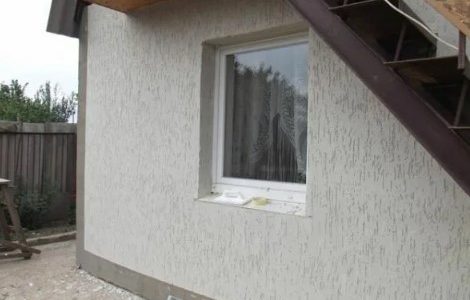 Как сделать фасад дома под короед