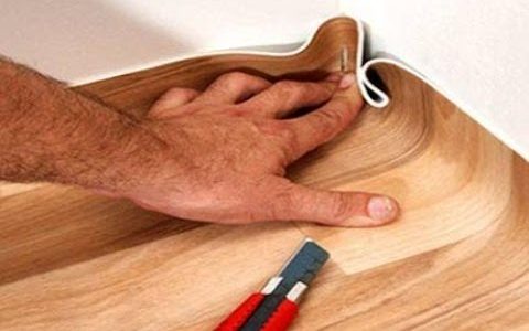 Как вырезать линолеум для укладки