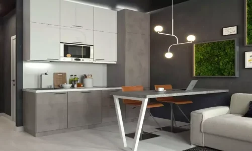 Кухня 5 метров как дизайн мебель