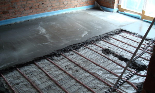 Какой бетон нужен для стяжки теплого пола